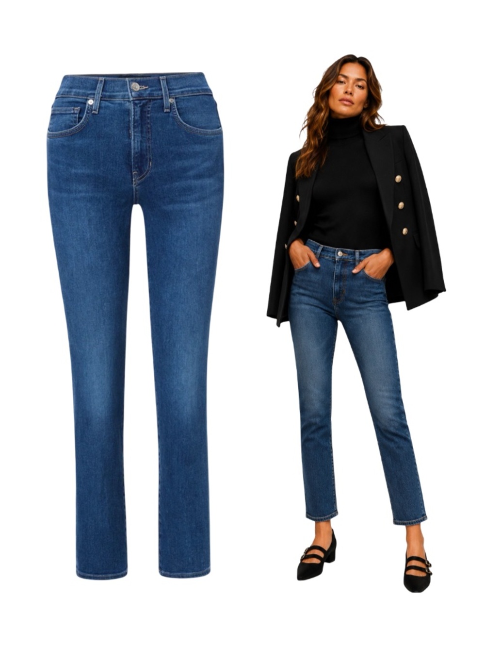 $248 Veronica Beard Carly Kick-Flare Jeans Medium Blue Size 28
